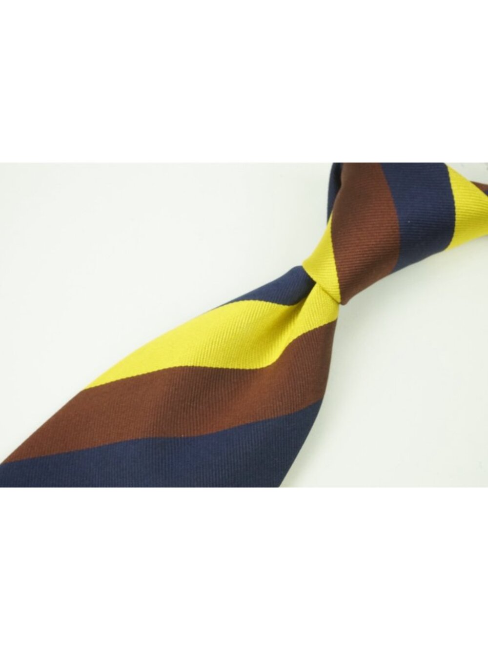 Benson & Clegg Multicolor Wide Striped 100% Silk Tie Made England